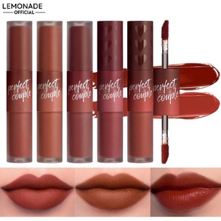 [Lemonade x Châu Bùi][New Perfect Couple Collection] Son Kem Lì 2 Đầu Mịn Mượt Lemonade Fashionistar Perfect Couple Lip