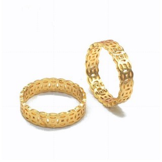 Nhẫn kim tiền bảo hành trọn đời ko bay màu độc quyền Nora !Mạ Vàng 18k Cao Cấp