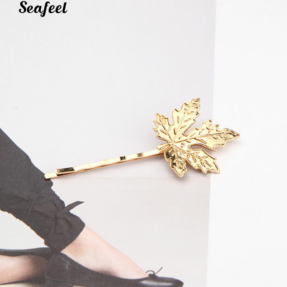 Set 2 kẹp tóc hình lá phong