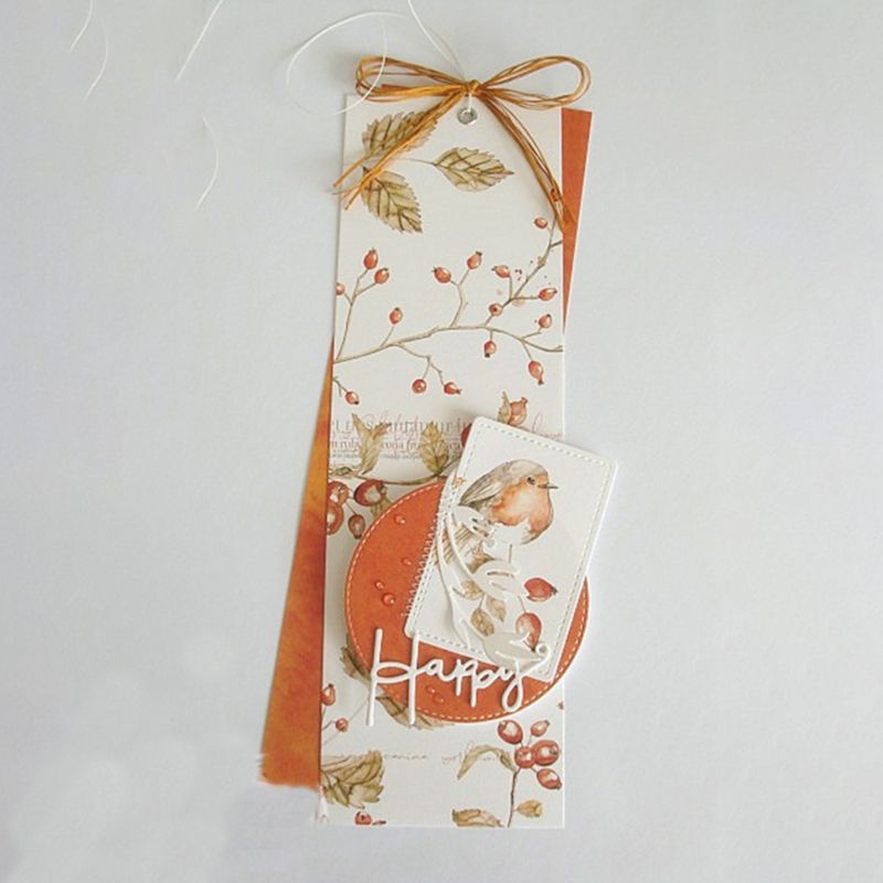 Khuôn Cắt Giấy Làm Từ Kim Loại Hình Chữ Happy Birthday Trang Trí Scrapbook