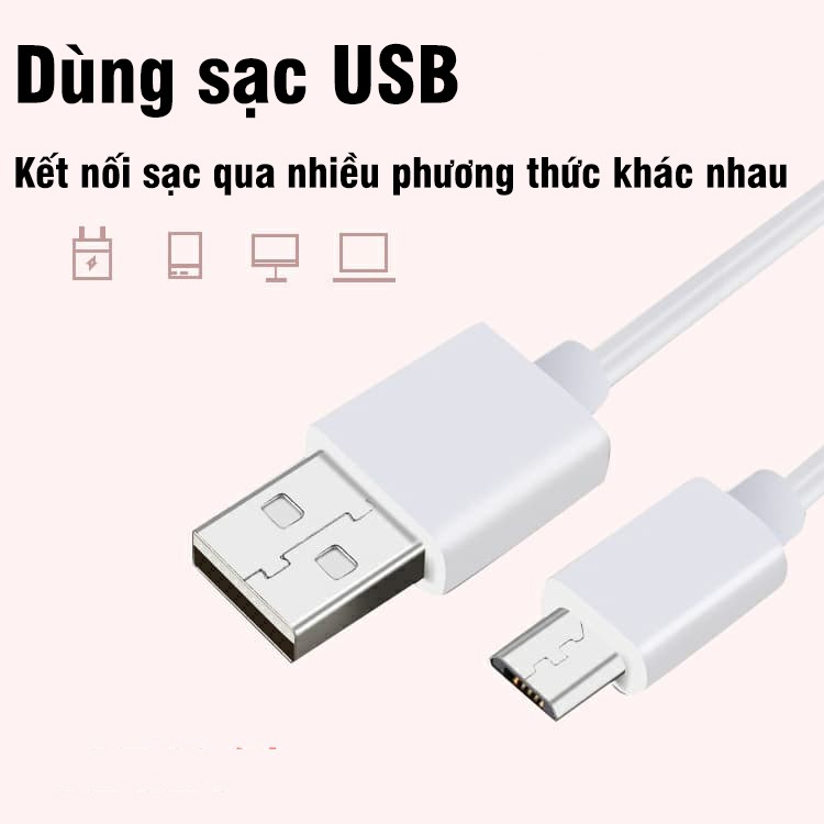 Cân điện tử cân sức khỏe gia đình màn hình led sạc usb dùng pin kính cường lực cao cấp tặng kèm thước dây