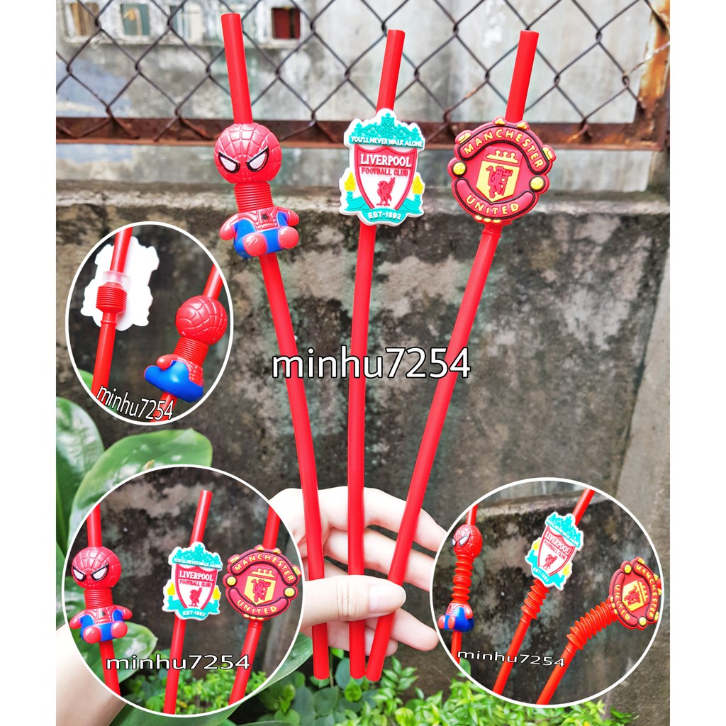 ỐNG HÚT 3D HOẠT HÌNH NHỰA CỨNG DỄ THƯƠNG