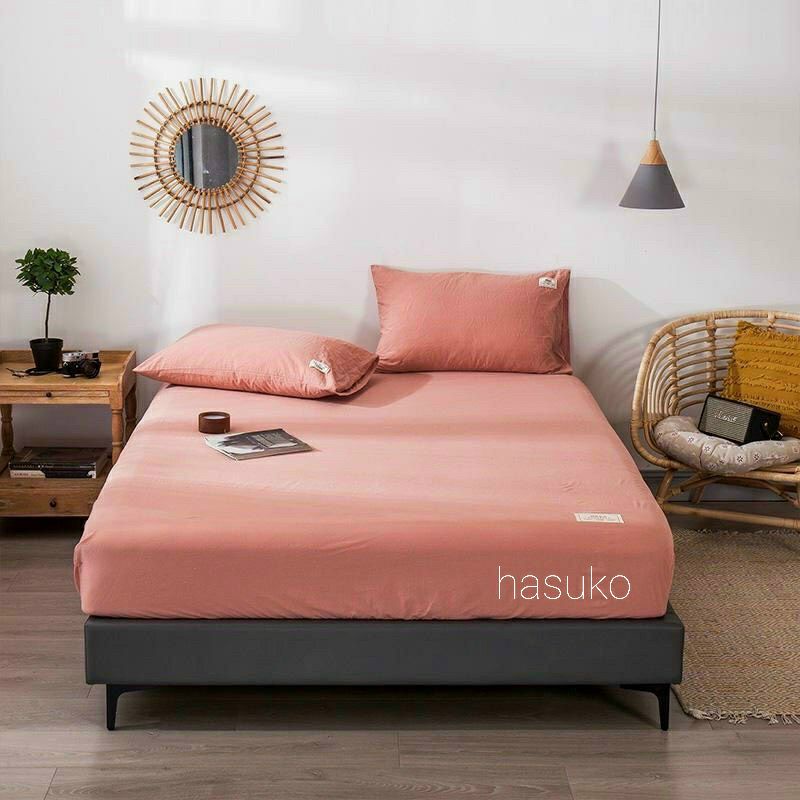 Bộ sản phẩm ga gối cotton đũi mẫu mới nhất 2021