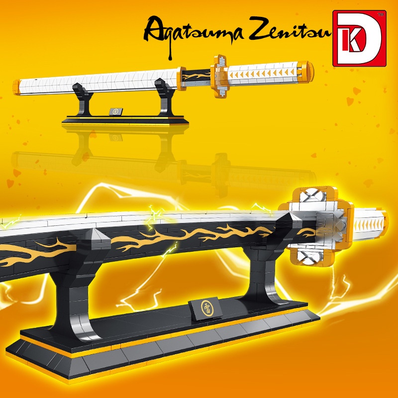 Đồ Chơi Lắp Ráp Mô Hình Thanh Kiếm Agatsuma Zenitsu Nichirin Sword DK1506 Với 956 PCS