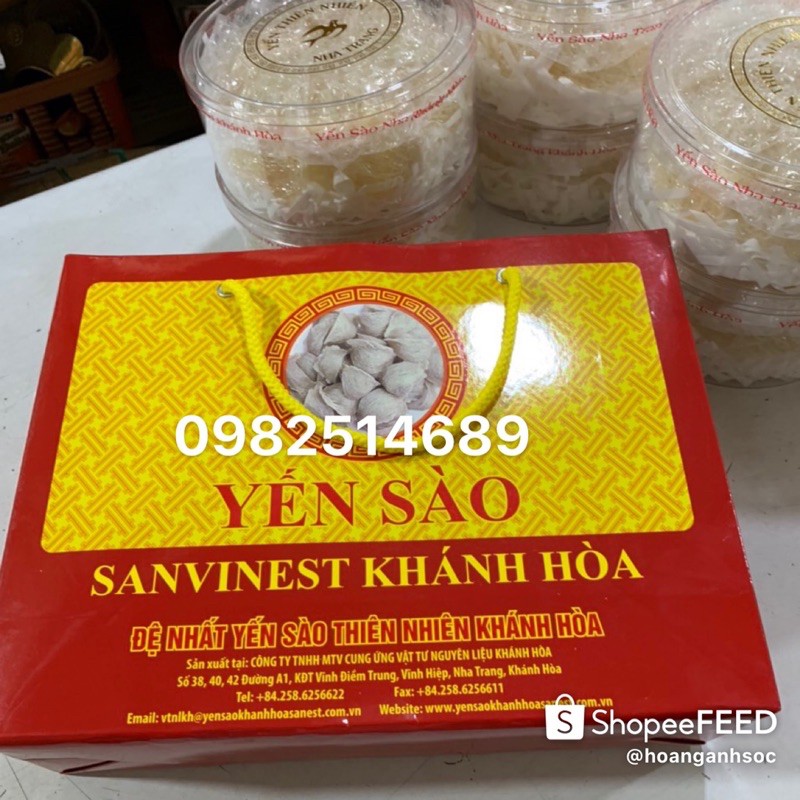 yến sào khánh hoà_ yến sào sơ chế ( rút lông) nguyên tổ hàng công ty