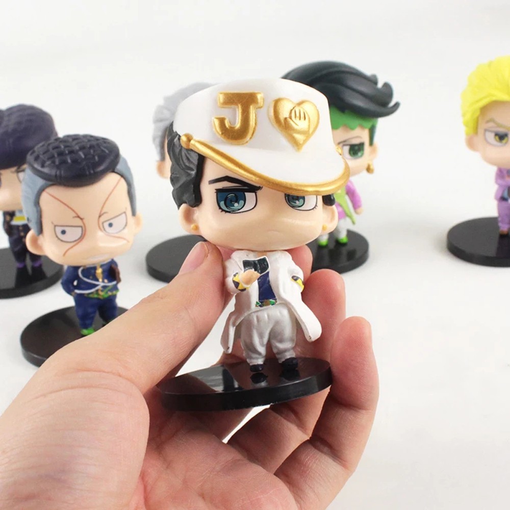 Set 6 Mô Hình Đồ Chơi Nhân Vật Trong Phim Hoạt Hình Jojo 's Bizarre Adventure 7cm