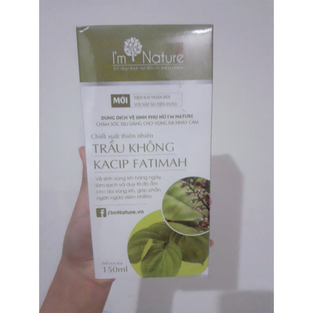 Dung Dịch Vệ Sinh Phụ Nữ Trầu Không I'm Nature 150ml (Xài Là Ưng)