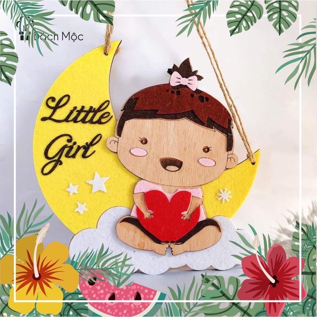 Bảng gỗ thổ dân decor  phòng little girl ,little boy , bé trai bé gái,  gỗ trang trí