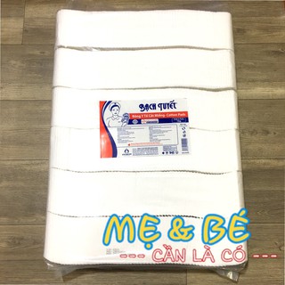 1kg bông gòn cắt sẵn, bông bạch tuyết ép miếng 7x7cm