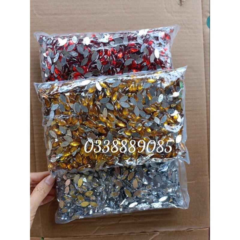 100g hạt đá thóc (hạt ngọc) trang trí oản ,cháp bánh,decor, hàng đẹp và sẵn kho