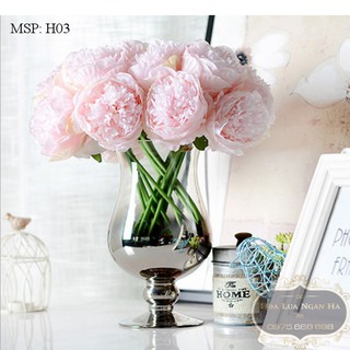 BÓ HOA MẪU ĐƠN LỤA