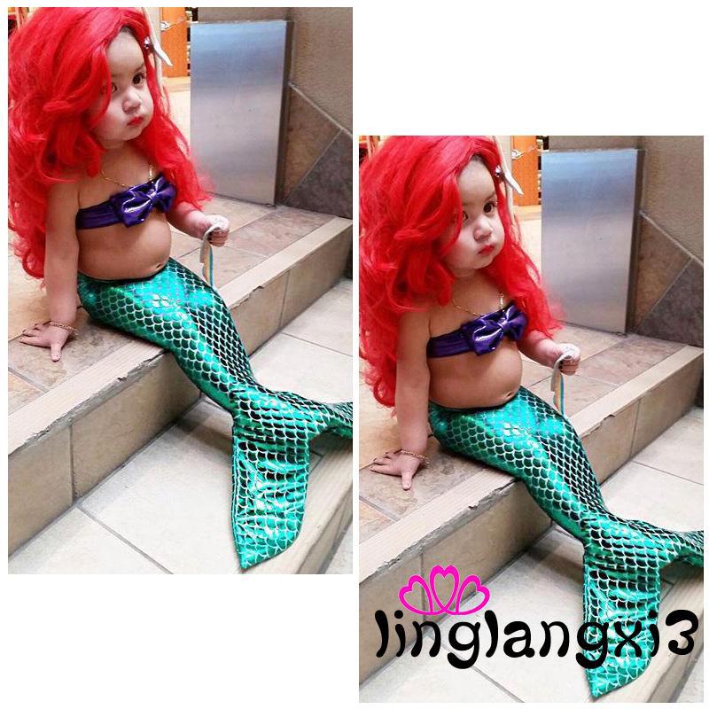 Bộ bikini đuôi nàng tiên cá xinh xắn cho bé gái