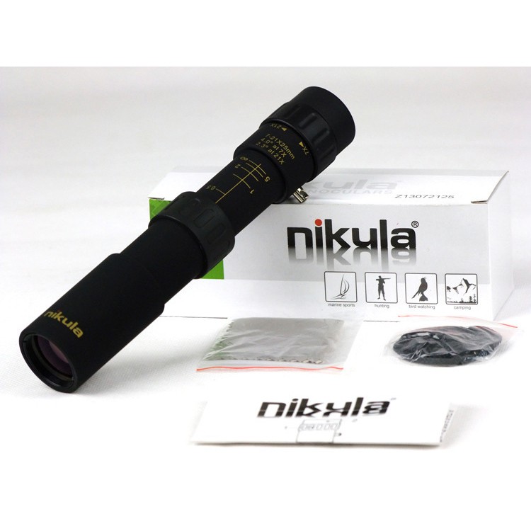 Ống Nhòm Nikula 10-30 X 25 Zoom - Z13103025 Màu Đen