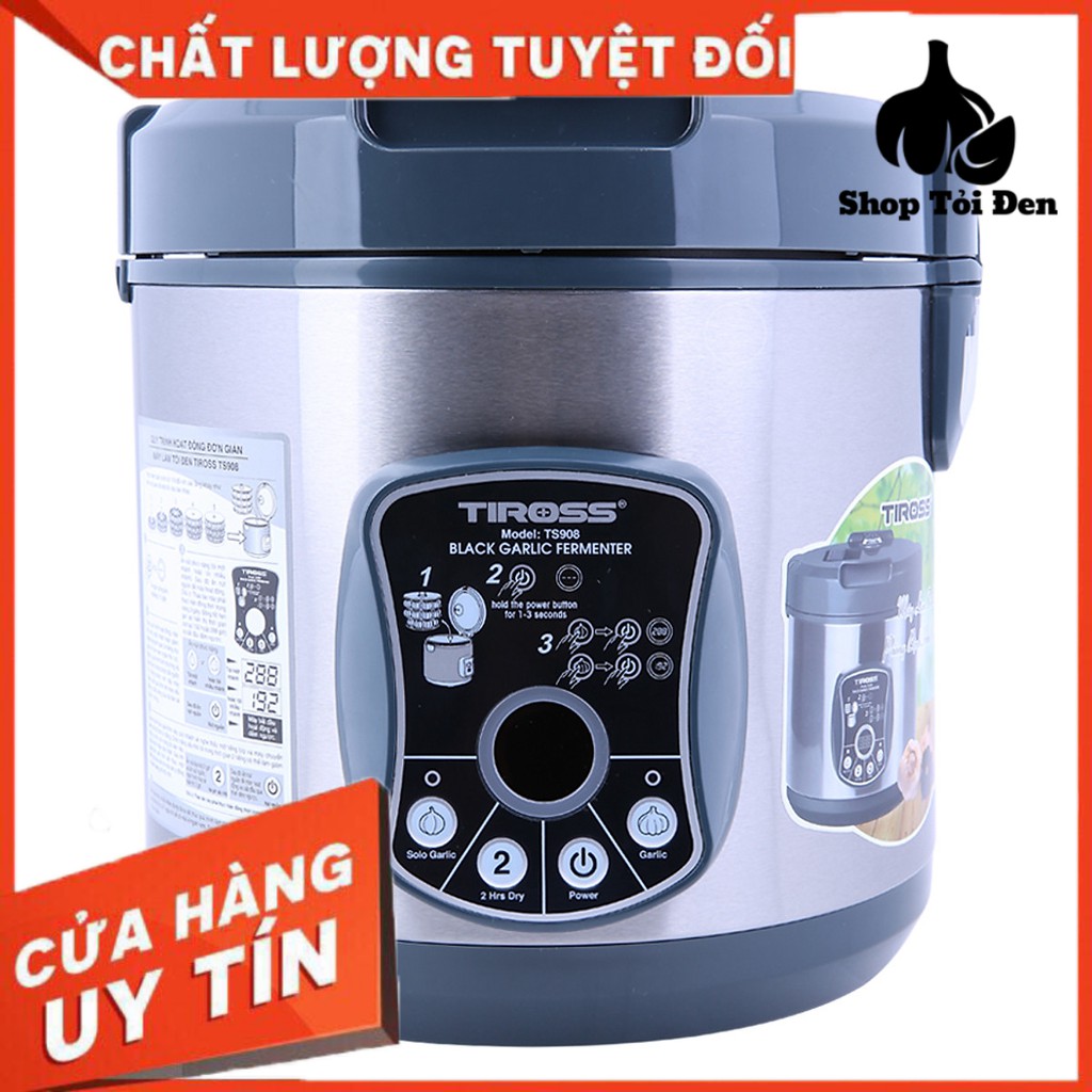 Nồi Làm Tỏi Đen, Máy Làm Tỏi Đen Tiross TS908 (6L) - Bạc - Hàng chính hãng