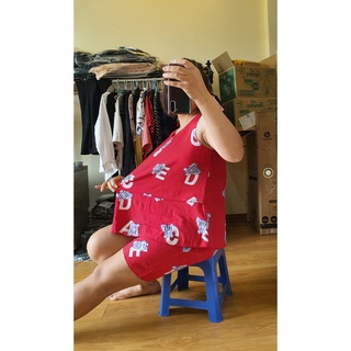 [Ảnh thật] Bộ đồ bầu, bộ bầu chất lanh lụa siêu mát