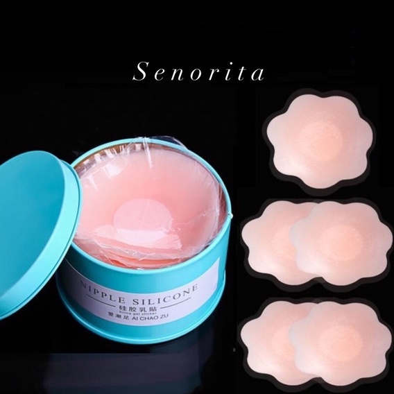 Hộp 5 đôi dán nhũ hoa silicon dùng nhiều lần cực đẹp SENORITA