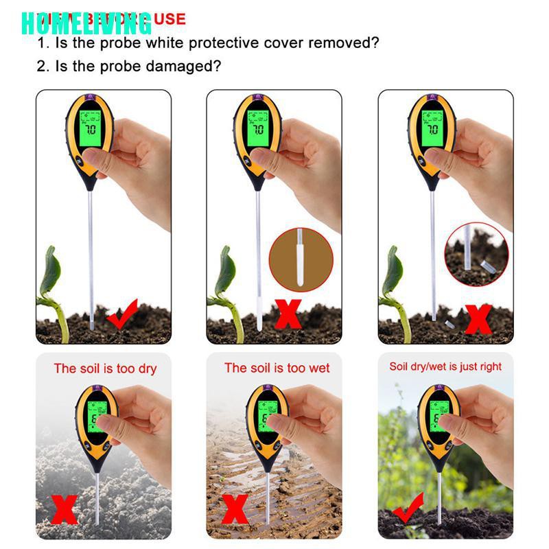 Máy Đo Độ PH Của Đất 4 Trong 1 Cho Cây Trồng