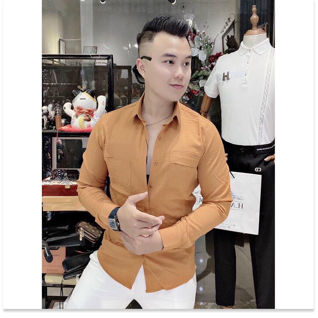 ÁO SƠ MI ĐŨI TAY DÀI,NHIỀU MÀU SẮC SINH ĐỘNG,HỌA TIẾT TRƠN NHƯNG VÔ CÙNG SANG TRỌNG LANA FASHION