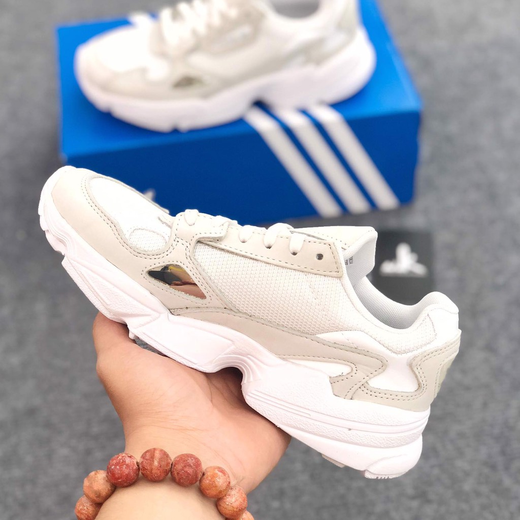 [Chính hãng] Giày ADIDAS FALCON TRIPLE WHITE NỮ - FULL BOX