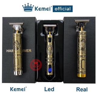 Tông Đơ Cắt Tóc Cạo Râu Gia Đình, Salon, Không Dây, Chấn Viền KEMEI - KM 1974a (Có Loại Có Đèn LED)