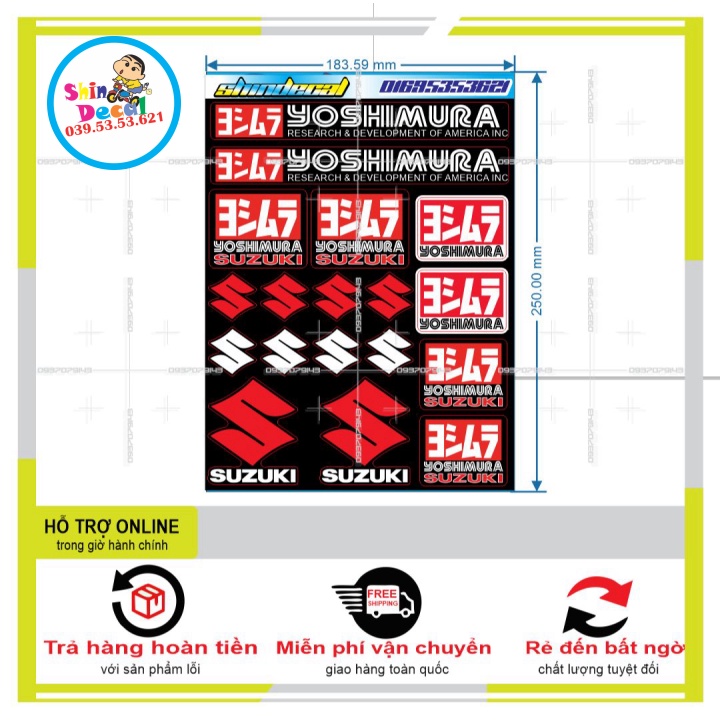 LOGO STICKER YOSHIMURA - SHINDECAL2
