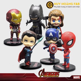 Bộ siêu anh hùng Marvel trang trí bánh