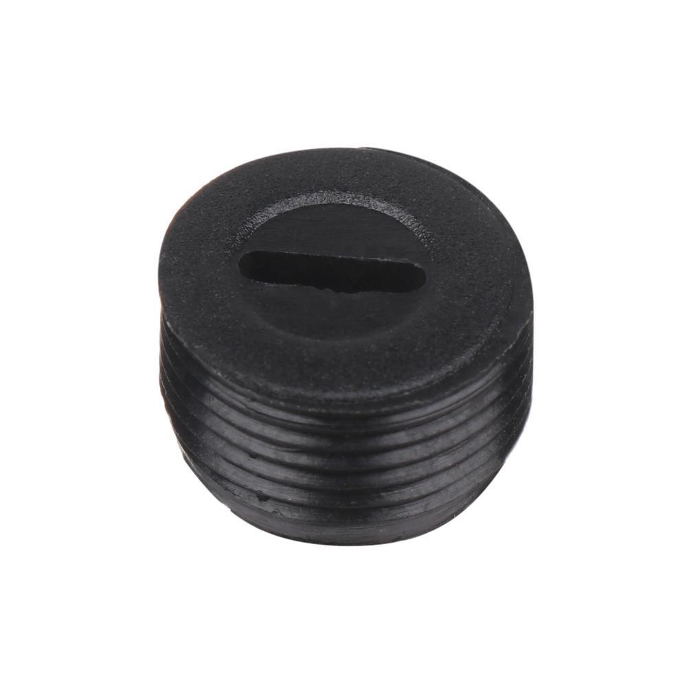 10 Nắp Nhựa Màu Đen Đường Kính 12mm Cho Cọ Trang Điểm Ốp