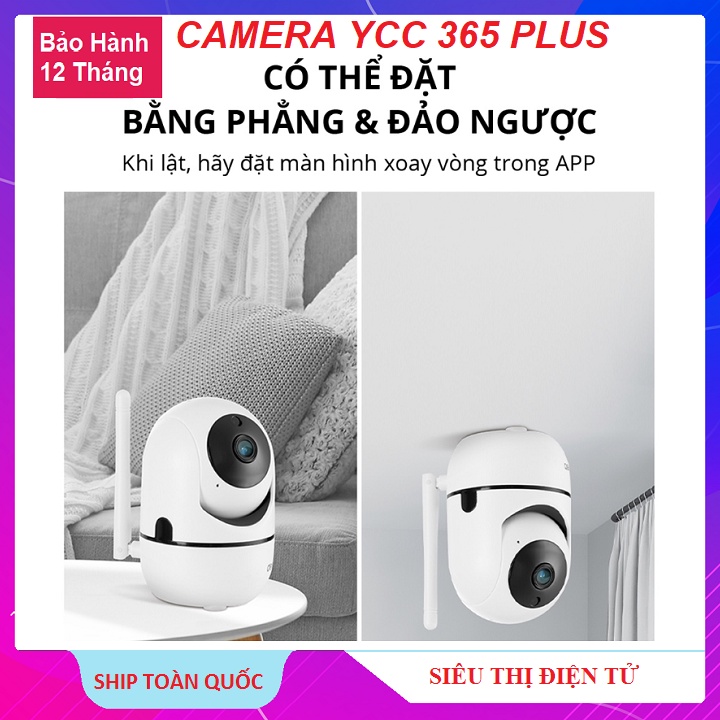 Camera An Ninh Tự Chuyển Động, Theo Đối Tượng, Model YCC 365 Plus, Xoay 360 Độ, Kết Nối Không Dây - Phần Mềm Tiếng Việt