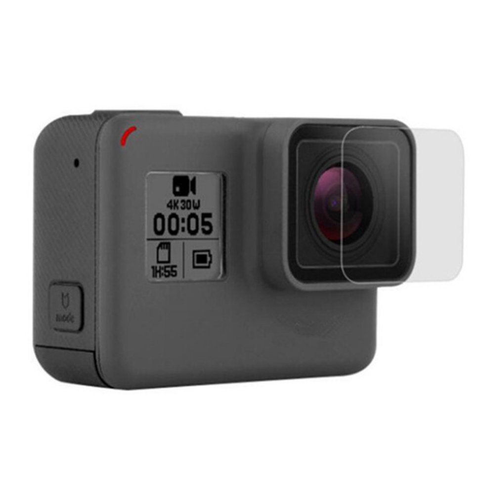 Set kính cường lực bảo vệ màn hình LCD + ống kính cho Gopro Hero 7 6 5 Go Pro (có bán lẻ)