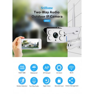 Camera Wifi Srihome SH027