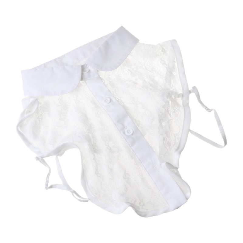 Wm ♥ Cổ Áo Rời Cổ Bẻ Phối Ren