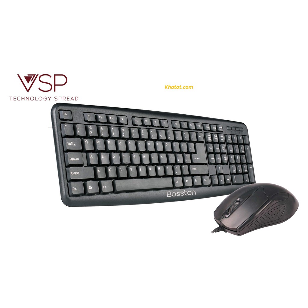 Combo bàn phím và chuột Bosston D5200- Bảo hành 12 Tháng