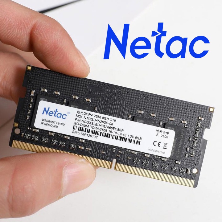 RAM laptop Netac DDR4 8GB bus 2666 MHz - bảo hành 3 năm