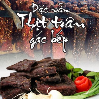 500gr thịt trâu gác bếp - Loại chuẩn tây bắc
