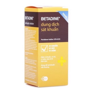 Betadine sát khuẩn antiseptic solution 10%