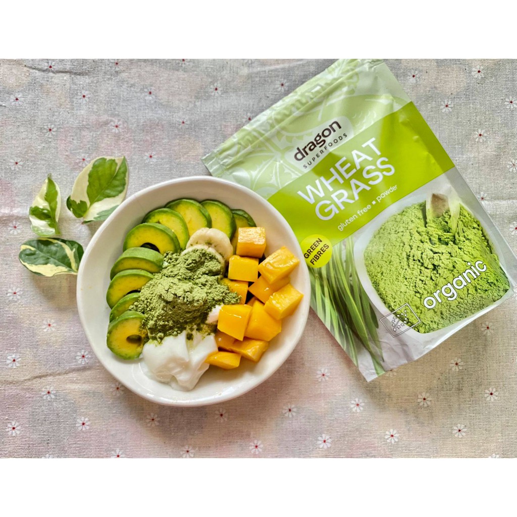 Bột cỏ lúa mì hữu cơ 150g Dragon SuperFoods Organic WheatGrass Powder