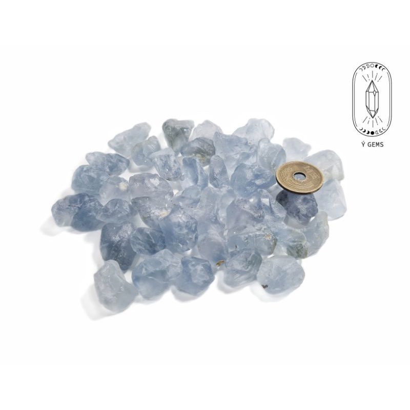 Đá thô Celestine (Celestite) dùng cho bói bài Tarot, Reiki, làm handmade...