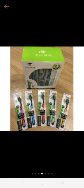 Bàn chải than tre hoạt tính😀hàn quốc😀lông siêu mềm mượt_921