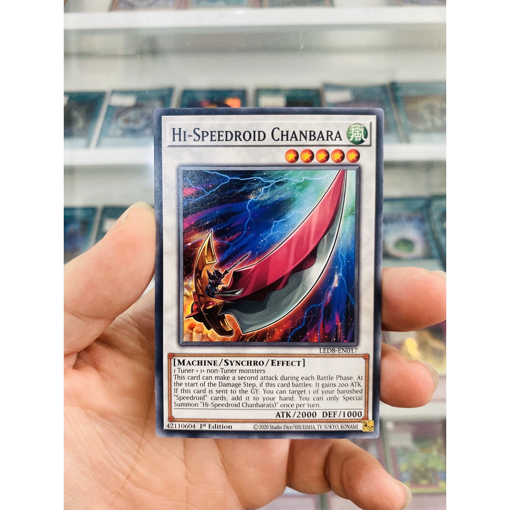 Thẻ Bài YugiOh! Mã LED8-EN017 - Hi-Speedroid Chanbara - Common - 1st Edition