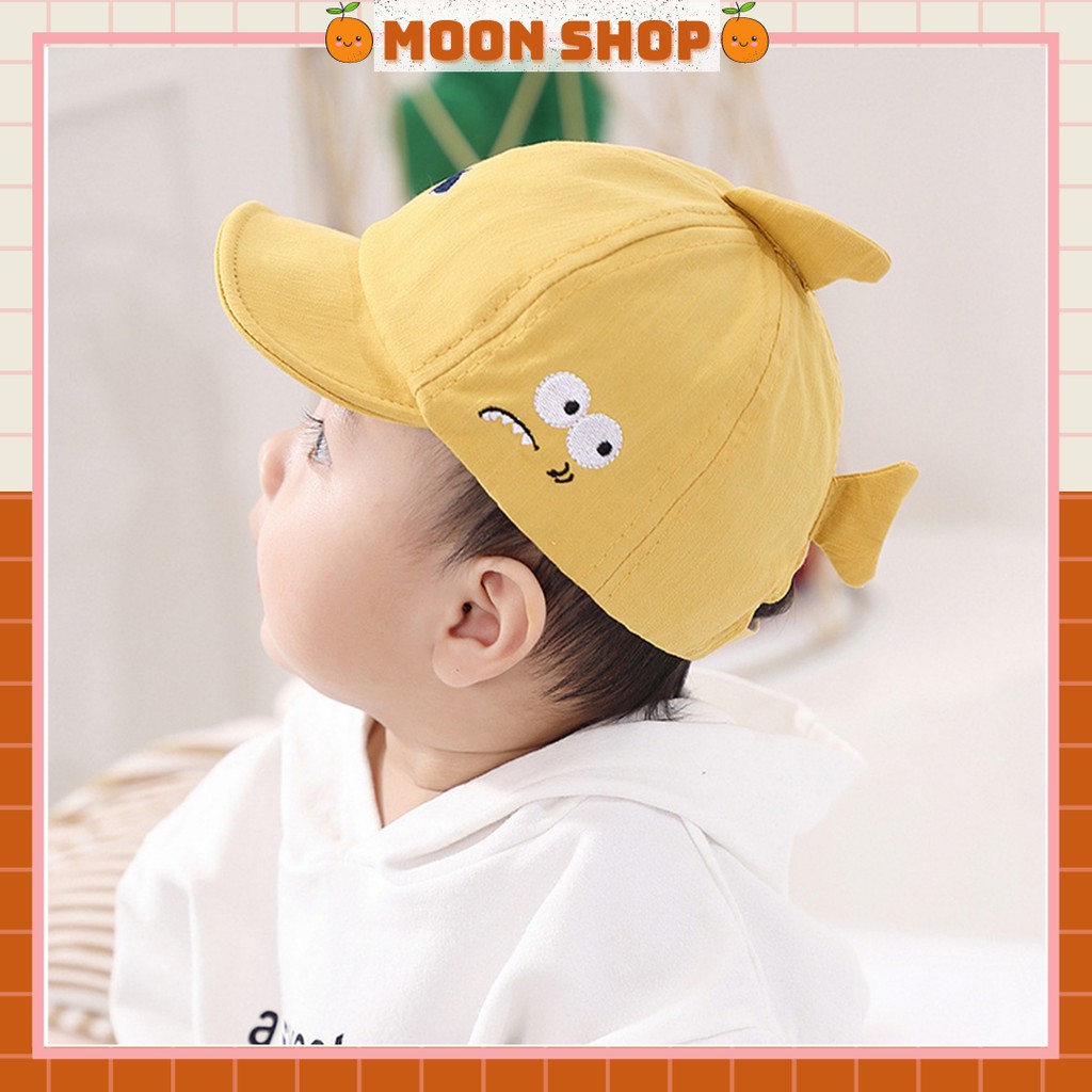 Mũ Lưỡi Trai Hình Cá Đáng Yêu Cho Bé 3 - 12 Tháng Tuổi Vòng Đầu 48cm M05 Moonshop