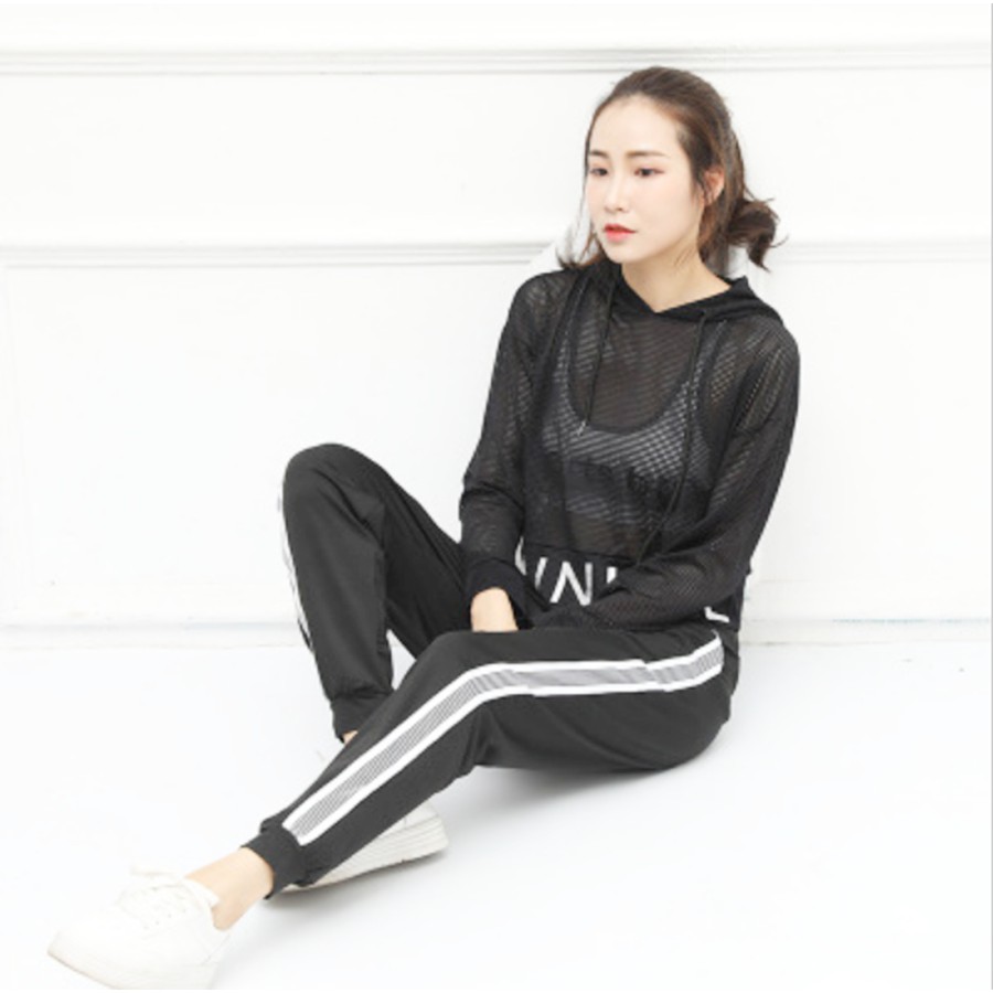 (HOT) (HOT) [ BIG SIZE ] Quần Jogger Nữ - Quần Thể Thao Ống Rộng Co Giãn Phong Cách Hàn Quốc -giá rẻ -giá rẻ