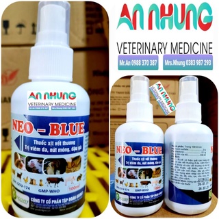 Xanh Metylen Bình xịt vết thương, nứt móng, viêm da 100ml