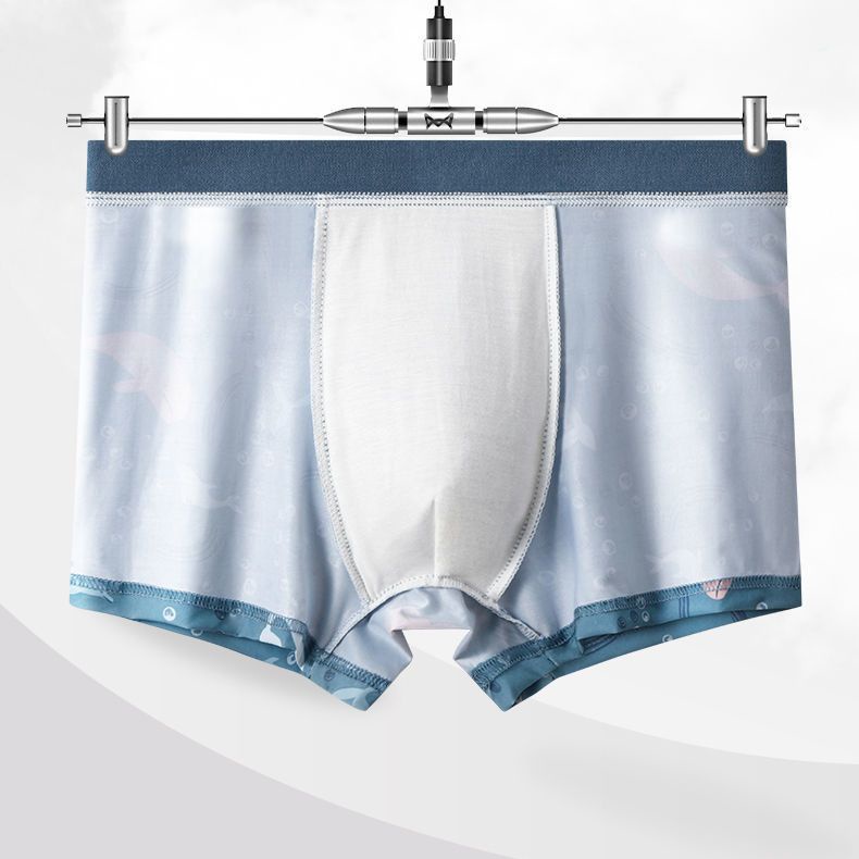 Quần Lót Boxer Vải Lụa Lạnh Thoải Mái Cho Nam