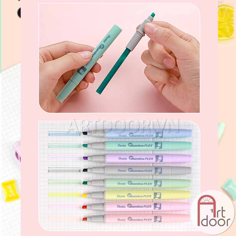 [ARTDOOR] Bút màu dạ quang PENTEL Pastel (cây lẻ)