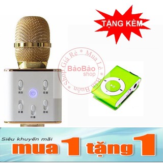 Micro kèm loa karaoke bluetooth Q7 tặng MP3 protad