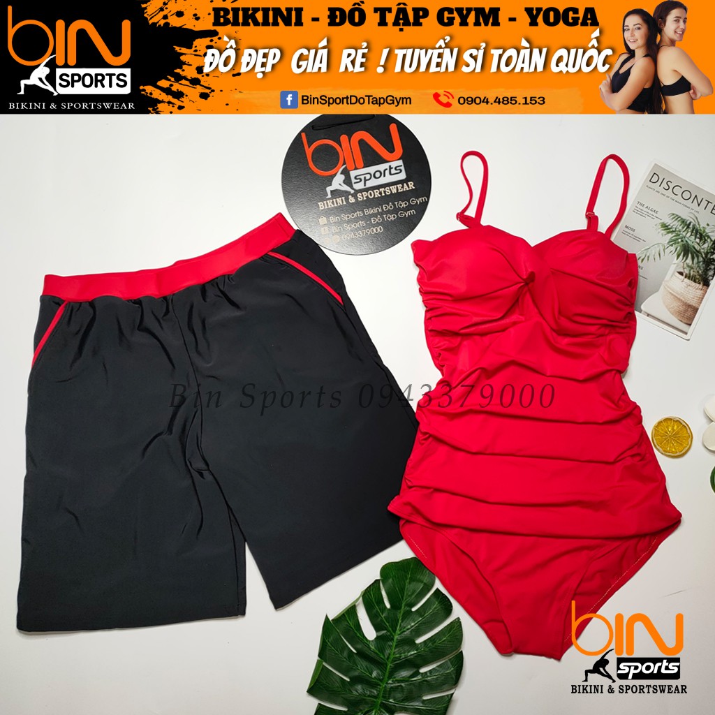 Đồ Bơi Cặp Nam Nữ Mặc Đi Biển Bin Sports CB079