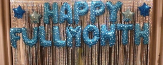 Set bóng chữ Happy Fullmonth