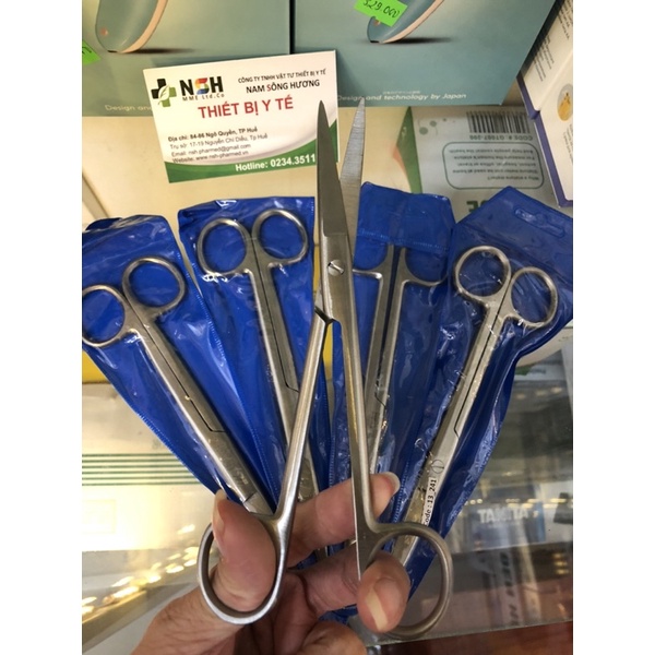 ❤️ Kéo y tế thẳng 2 đầu nhọn kéo y tế kéo cắt thuốc thẳng hai đầu nhọn 10cm 12cm 14cm 16cm 18cm 20cm