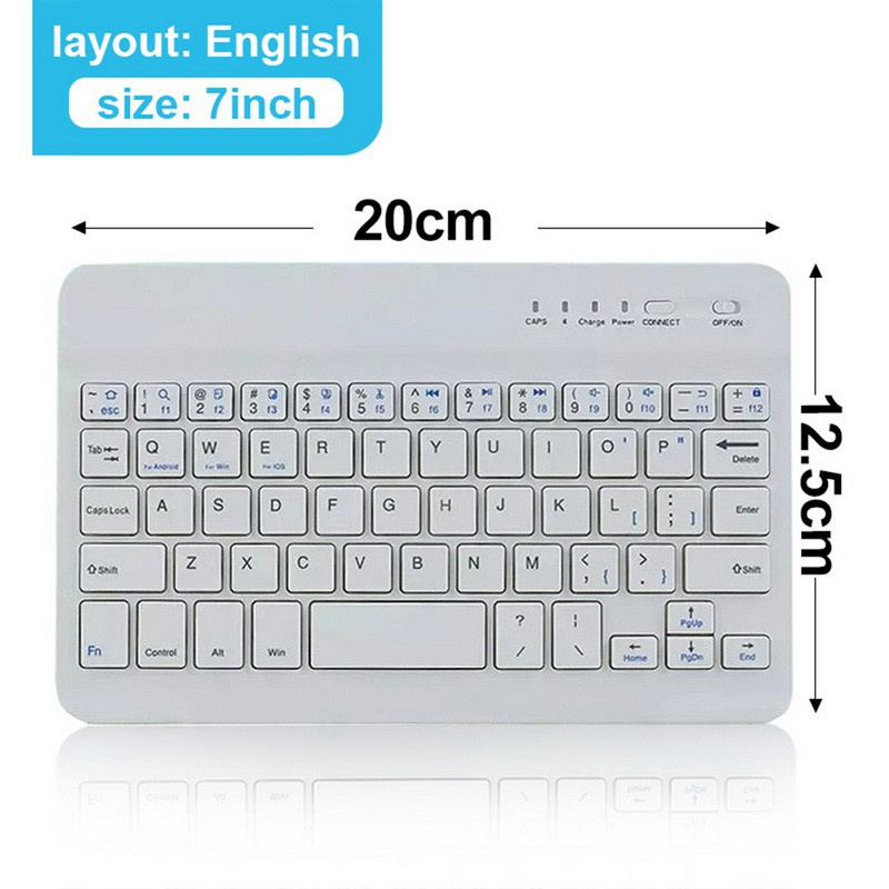 primitive  Mini Slim Bluetooth Wireless Keyboard External Keyboard For IPad Tablet 