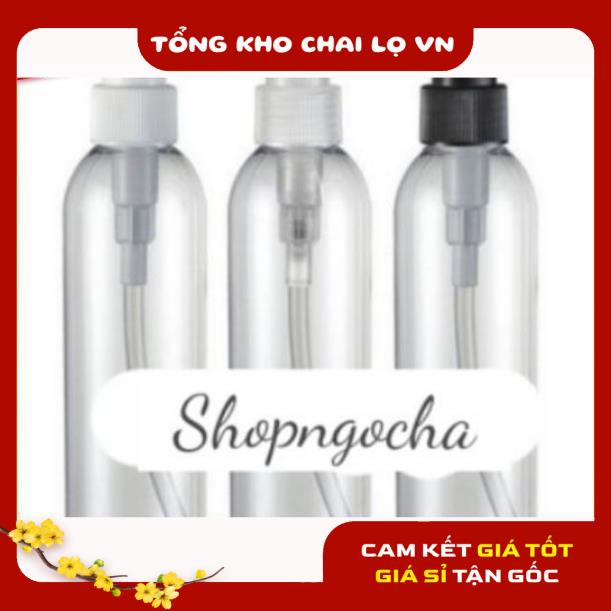 Chai Chiết Mĩ Phẩm ❤ SIÊU RẺ ❤ Chai nhấn vòi nhấn 250ml chiết mỹ phẩm